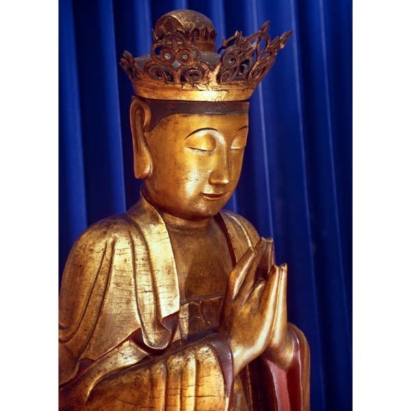 Crowned Buddha  (close angle view)