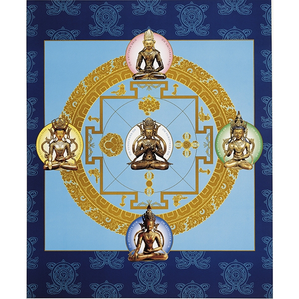 Picture of Mandala Of The Five Dhyani Buddhas - 19 x 23 poster