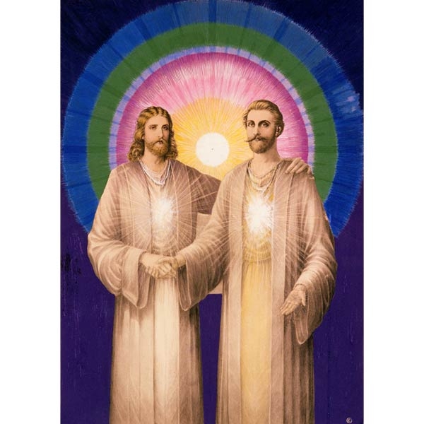 Picture of Jesus and Saint Germain 5 x 7