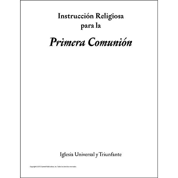Instrucción religiosa para la Primera Comunión
