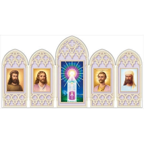 Portable Altar - I AM Presence Chart, Jesus, Saint Germain, Kuthumi and El Morya