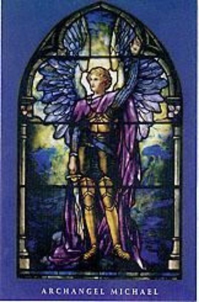 Archangel Michael Tiffany - Unlaminated Wallet Card