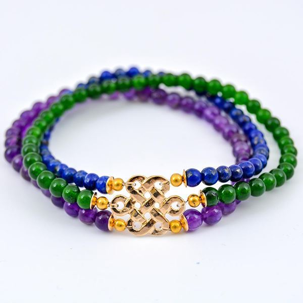 Eternal Knot of Alpha and Omega triple bracelet The Summit Lighthouse