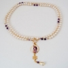 Picture of Krishna Mala with Pearls and Amethyst