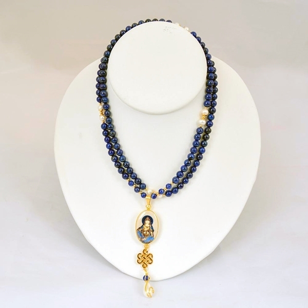 Vaidurya Kuan Yin Lapis Rosary/MalaThe Summit Lighthouse Spiritual Store