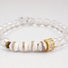 Picture of Clear Quartz Crystal with Painted Beads
