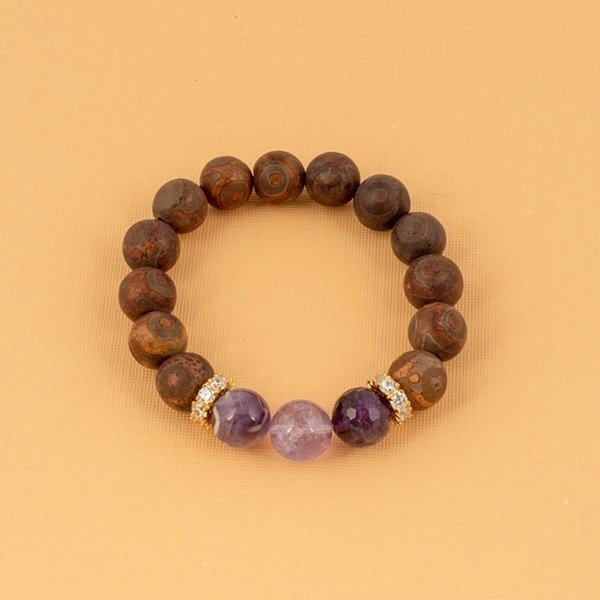 Picture of Agate and Amethyst Bracelet