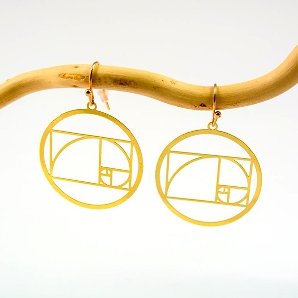 Picture of Golden Ratio Sacred Geometry Earrings