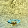 Picture of Amazonite Bracelet /w brass dorje toggle clasp & Om charm