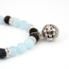 Picture of Aromatherapy Charm Bracelet with Lava and Aquamarine