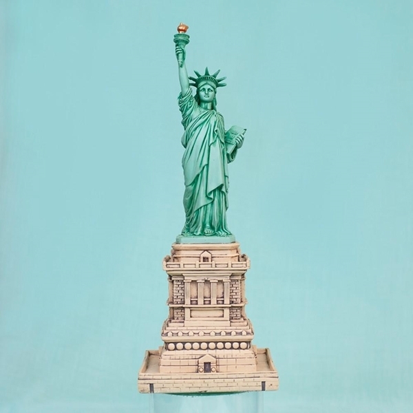 Picture of Statue of Liberty on a Tan Base