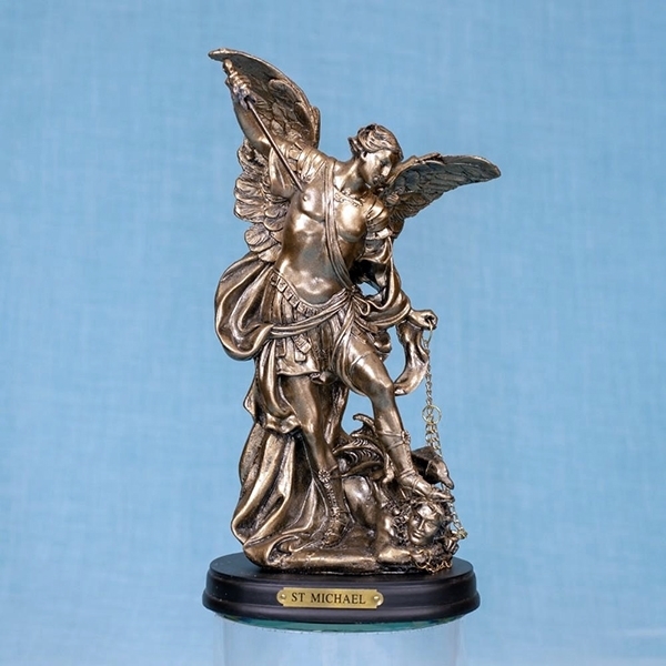 Picture of Archangel Michael 9" Bronze Statue