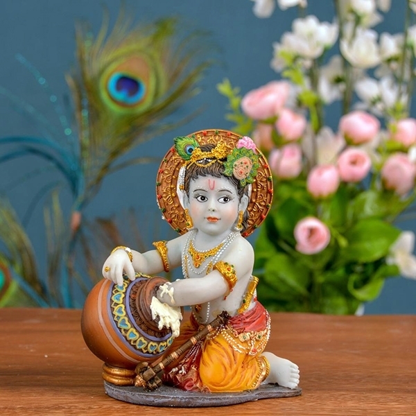Picture of Baby Krishna Stealing Butter