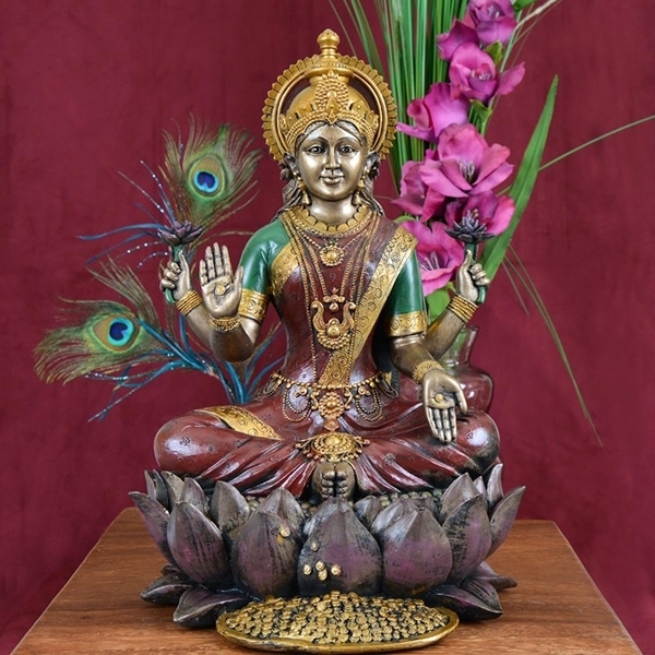 Picture of Lakshmi Statue Goddess of Abundance and Purity Statue
