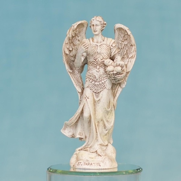 Picture of Archangel Chamuel Ivory Resin Statue 5"