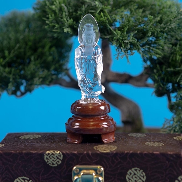 Picture of Kuan Yin Quartz Crystal Carving