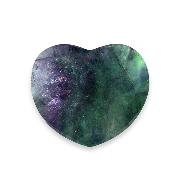 Picture of Rainbow Flourite Heart-1" to 1.5"