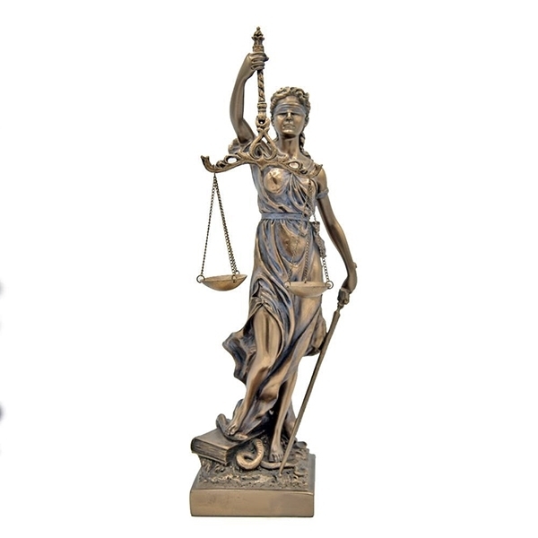 Picture of Lady Justice Bronze Standing