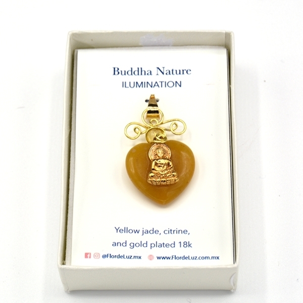 Picture of Buddha Nature Pendant w/ Yellow Jade