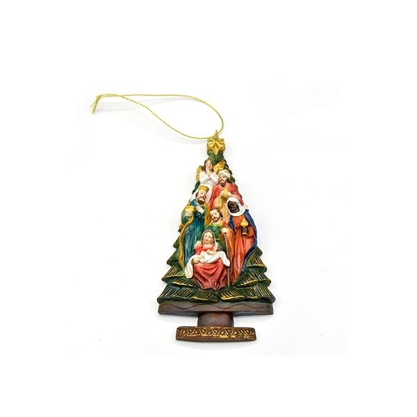 Picture of Nativity Tree Christmas Ornament