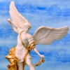 Picture of Archangel Michael, Bonded Marble w/ Gold