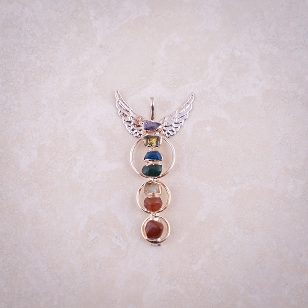 Picture of 7 Gems w/ Wings Pendant