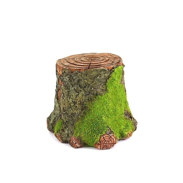 Picture of Decorative Mossy Tree Stump for Fairy Garden 3"