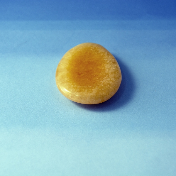 Picture of Yellow Calcite Worry Stone