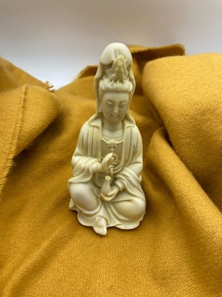 Picture of Kuan Yin Seated - weighs less than 1 lb. and  6" tall