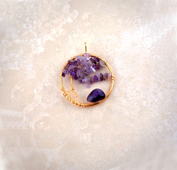 Picture of Amethyst Tree Pendant