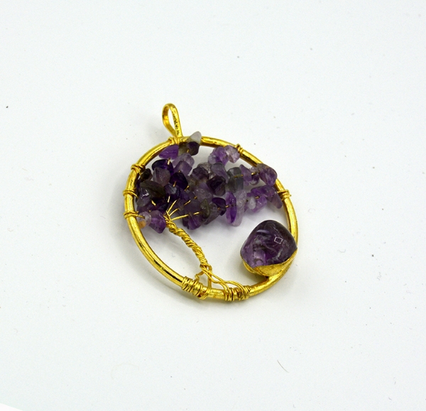 Picture of Amethyst Tree Pendant