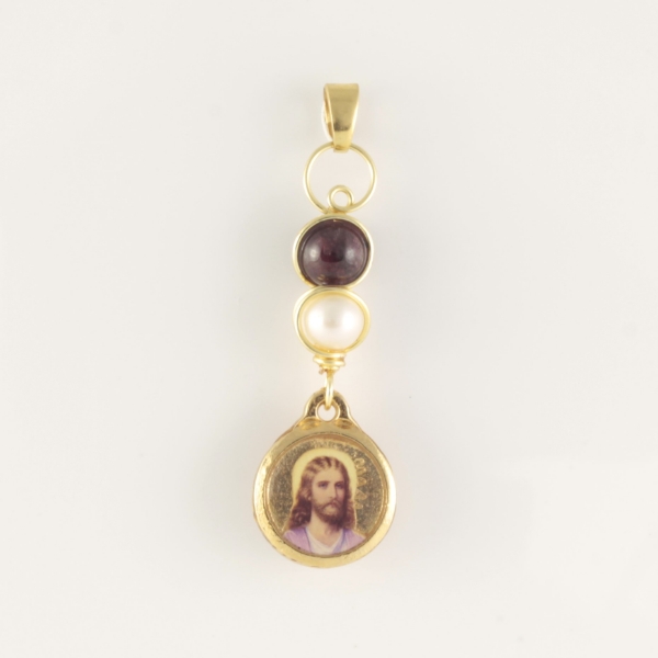 Picture of Jesus and Magda pendant