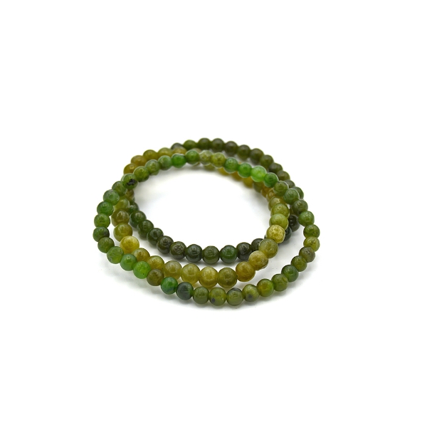 Picture of Jade Nephrite 3 stand beads 4-6 mm