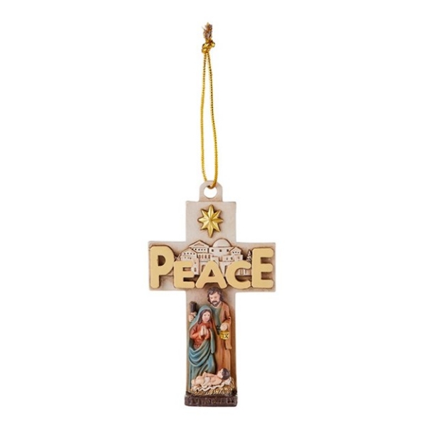 Picture of Peace Nativity Christmas ornament 4.25" tall