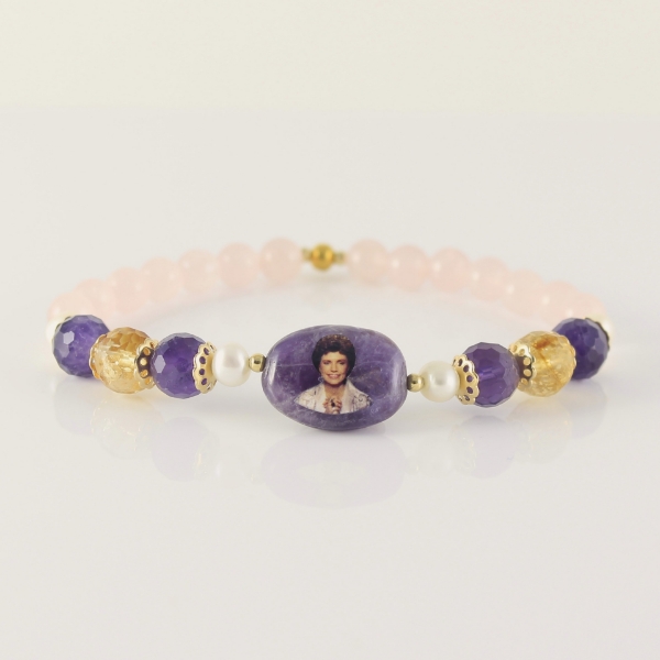 Picture of Guru Ma Bracelet with Amethyst and rose quartz