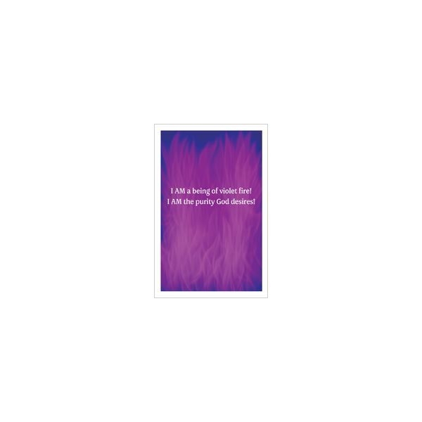 Violet Flame Unlaminated Wallet Card