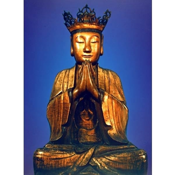 Picture of Crowned Buddha full front view 11 X 14 Print