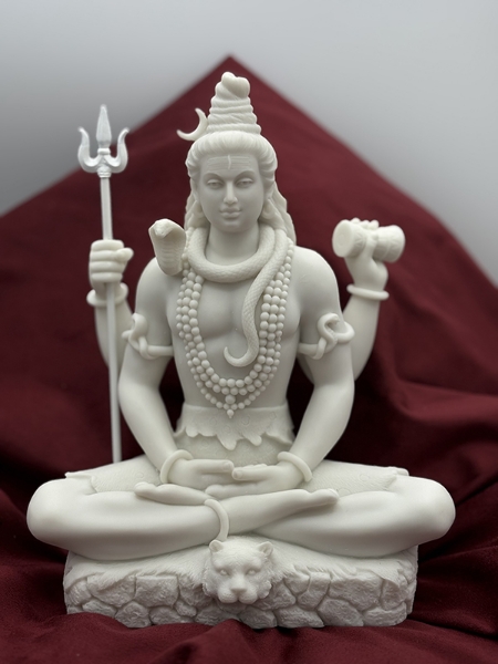 Picture of Shiva In Padma Sambhava Lotus Pose Bonded Marble
